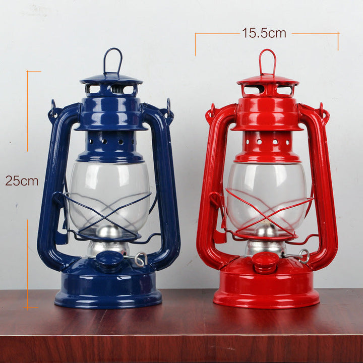 Illuminate Your Adventures with the Retro Iron Kerosene Camping Lantern